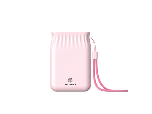 Techancy 6500mah Power Bank Rosa TF2772,Carregamento De Telemóvel/Tablet Compatível Com 2A, Fonte De Alimentação Portátil